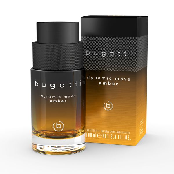 Bugatti Туалетна вода для чоловіків Dynamic Move amber 100ml 41216 фото