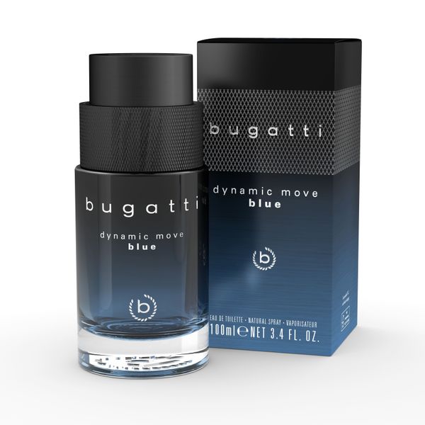 Bugatti Туалетна вода для чоловіків Dynamic Move blue 100ml 41217 фото