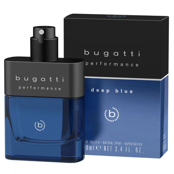 Bugatti Туалетна вода для чоловіків Performance Deep blue 100ml 41317 фото