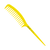 Janeke Supercomb Гребінь із ручкою Жовтий 82826 YFL фото