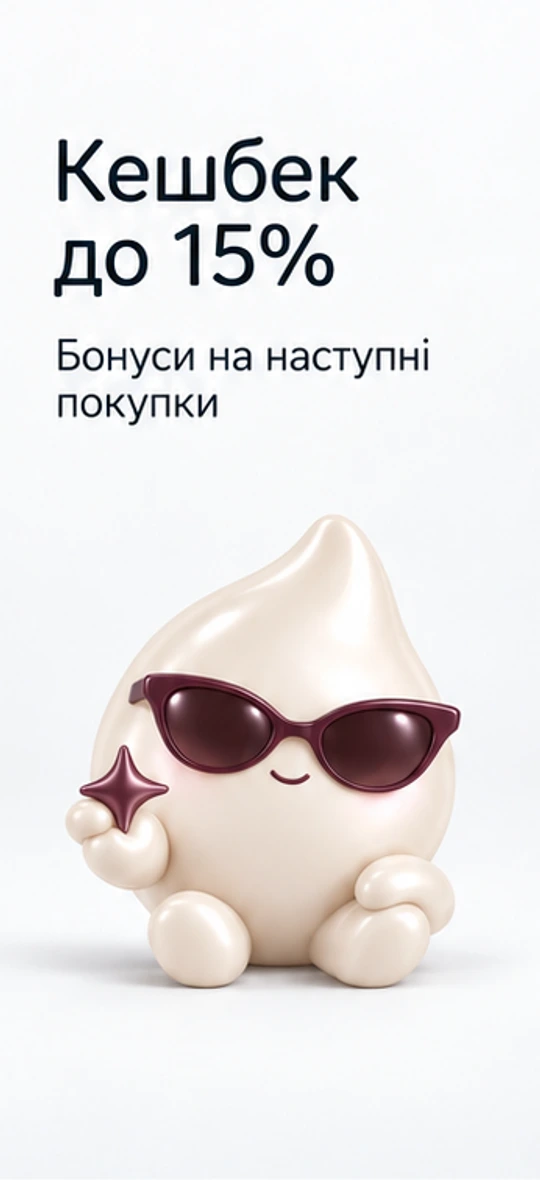 Кешбек до 15% — бонуси на наступні покупки