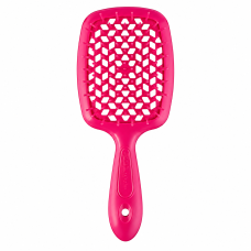 Щітка для волосся Janeke Superbrush Small, неоново-рожева
