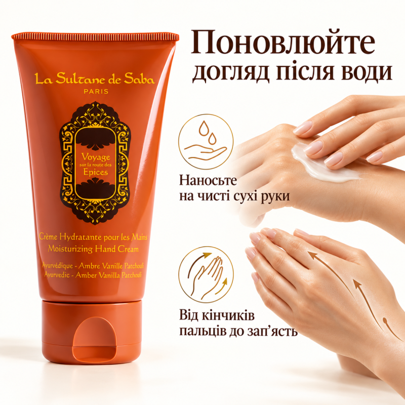 Крем для Рук Аюрведик La Sultan De Saba Ayurvedic Moisturizing Hand Cream 50 мл