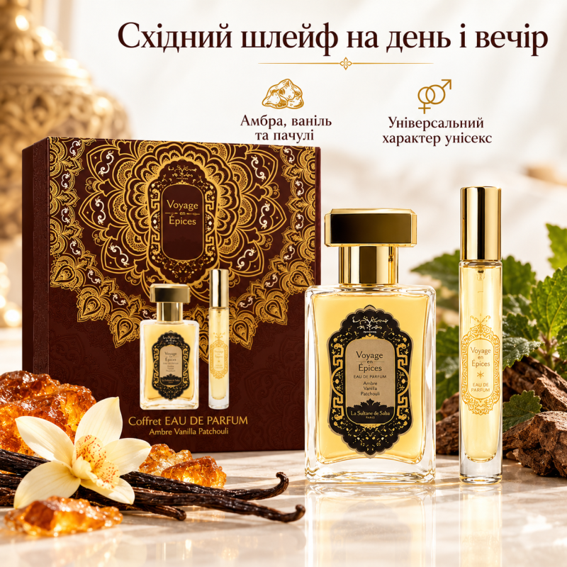 Набор Парфюмированная Вода Аюрведическая 50 мл + Распылитель 10 мл La Sultane De Saba Coffret EDP 50 Ml + 10 Ml Vapo Ayurvedique