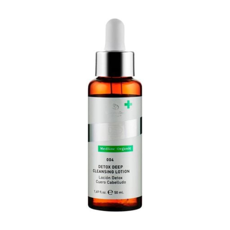 Детокс-лосьйон DSD de Luxe 004 Medline Organic Detox Deep Cleansing Lotion для глибокого очищення шкіри голови, 50ml
