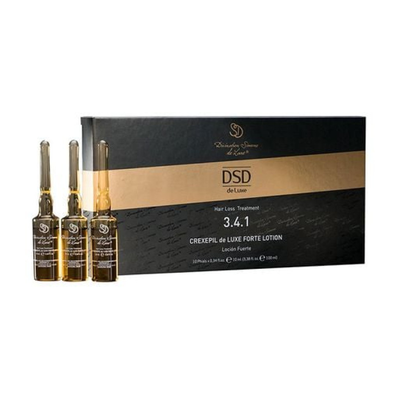 Лосьйон DSD de Luxe 3.4.1 Crexepil Forte Lotion для зниження випадання волосся та стимуляції їх росту, 10*10 мл