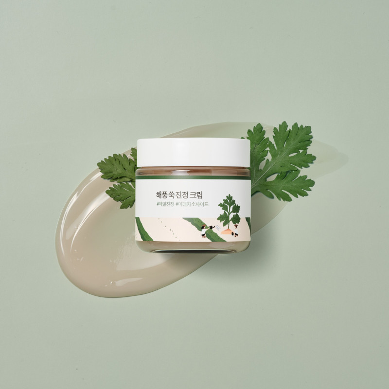 Заспокійливий крем з морським полином ROUND LAB Mugwort Calming Cream, 80 мл