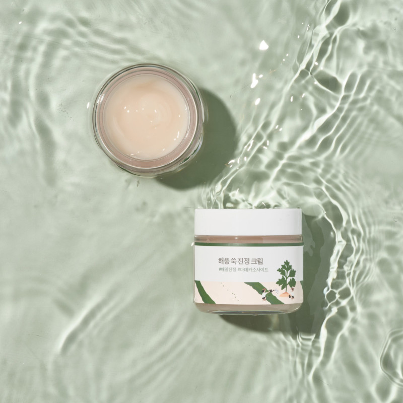 Заспокійливий крем з морським полином ROUND LAB Mugwort Calming Cream, 80 мл