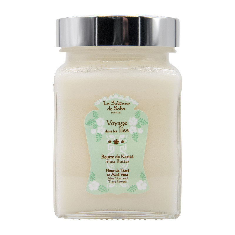 Масло карите Тиаре и алоэ вера La Sultane de Saba Shea Butter Tahiti Aloe Vera, 300 мл