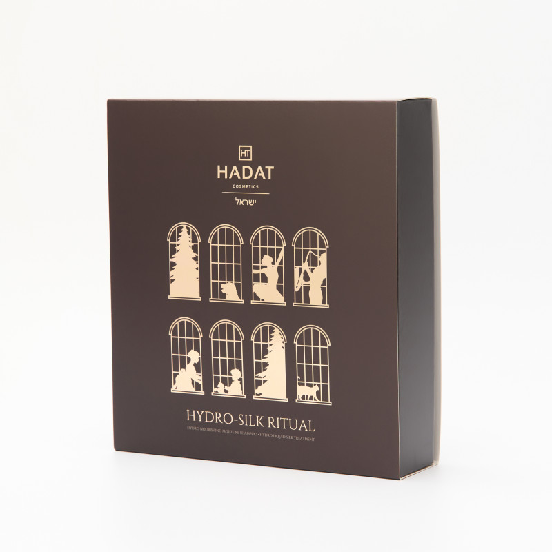 Подарунковий Набір для Зволоження Волосся Hadat Hydro Nourishing Moisture Shampoo + Hadat Hydro Liquid Silk Treatment (70 ml)