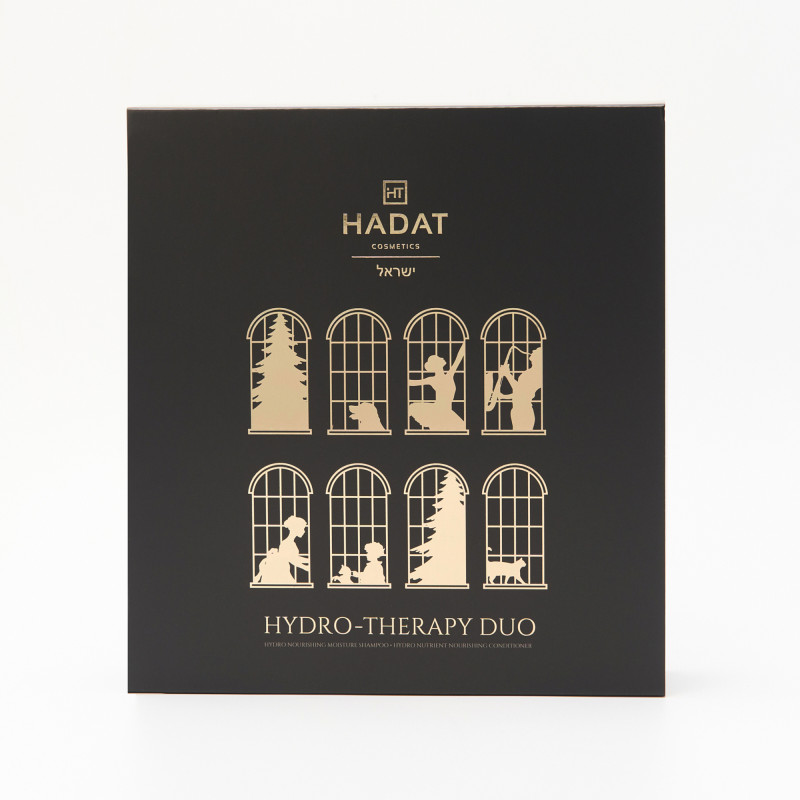 Подарочный Набор для Интенсивного Увлажнения Волос Hadat Hydro Nourishing Moisture Shampoo+​ Hadat Hydro Nutrient Nourishing Conditioner (70 ml)