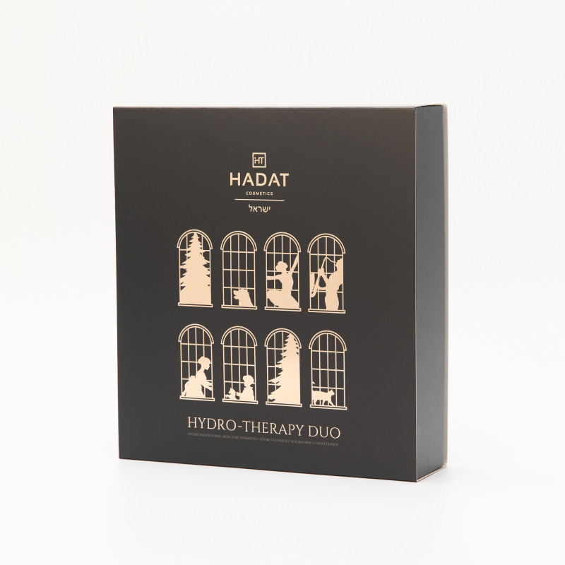 Подарочный Набор для Интенсивного Увлажнения Волос Hadat Hydro Nourishing Moisture Shampoo+​ Hadat Hydro Nutrient Nourishing Conditioner (70 ml)