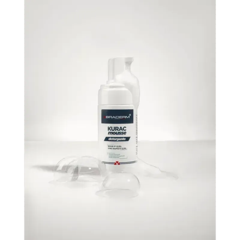 Делікатна пінка для вмивання BRADERM Kurac Mousse, 100 мл