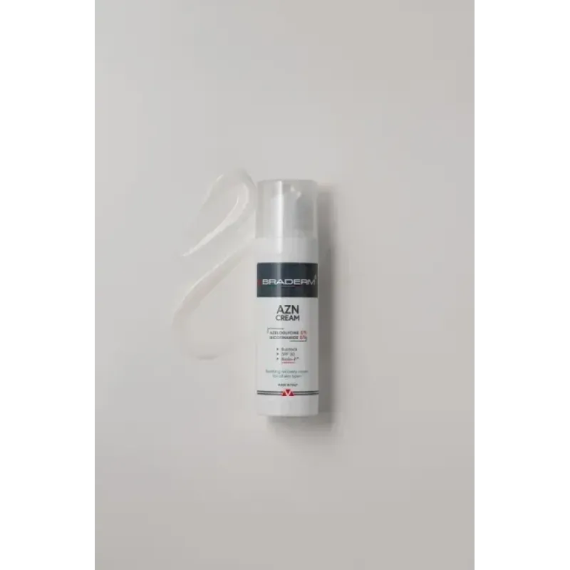Сонцезахисний протизапальний крем SPF30 BRADERM AZN Cream, 30 мл