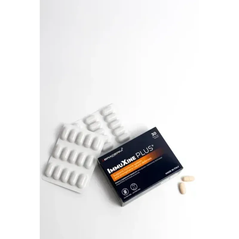 Дієтична добавка BRADERM ImmuXine PLUS+, 30 таблеток