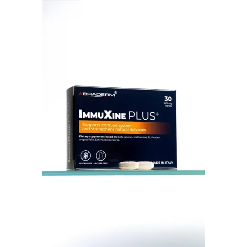 Дієтична добавка BRADERM ImmuXine PLUS+, 30 таблеток