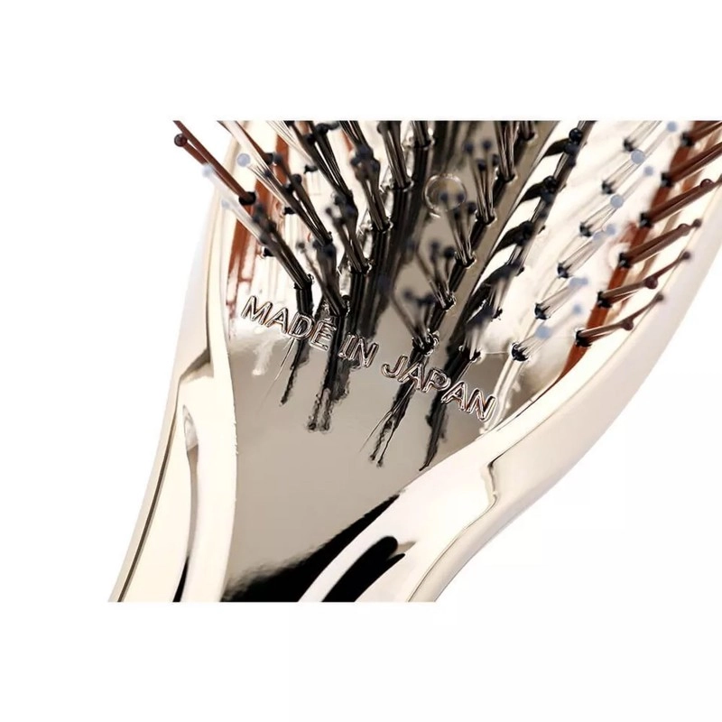 Масажна щітка для волосся та шкіри голови, довга, золотиста S-Heart-S Scalp Brush World Premium Long Gold