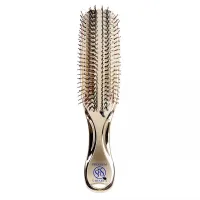 Масажна щітка для волосся та шкіри голови, довга, золотиста S-Heart-S Scalp Brush World Premium Long Gold