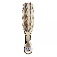 Масажна щітка для волосся та шкіри голови, довга, золотиста S-Heart-S Scalp Brush World Premium Long Gold