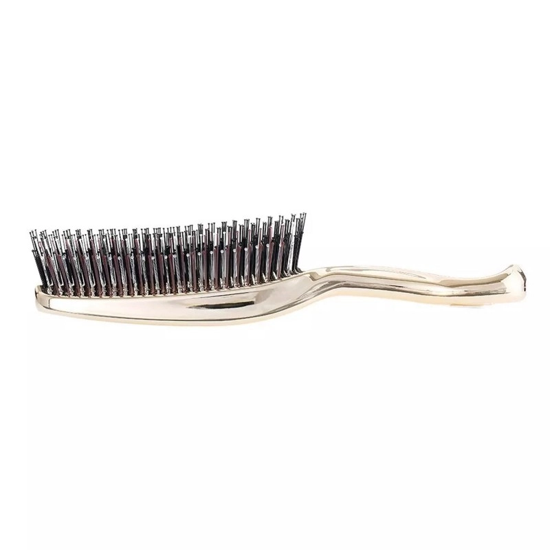 Масажна щітка для волосся та шкіри голови, довга, золотиста S-Heart-S Scalp Brush World Premium Long Gold