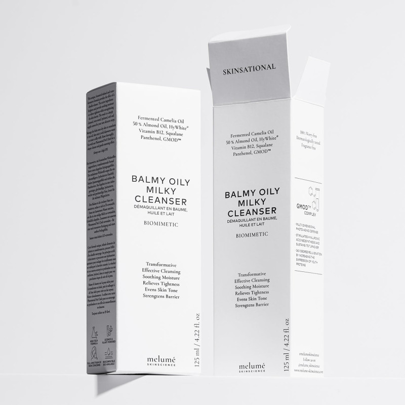 Освітлювальний зволожувальний бальзам для очищення шкіри Melumé Balmy Oily Milky Cleanser 20 мл