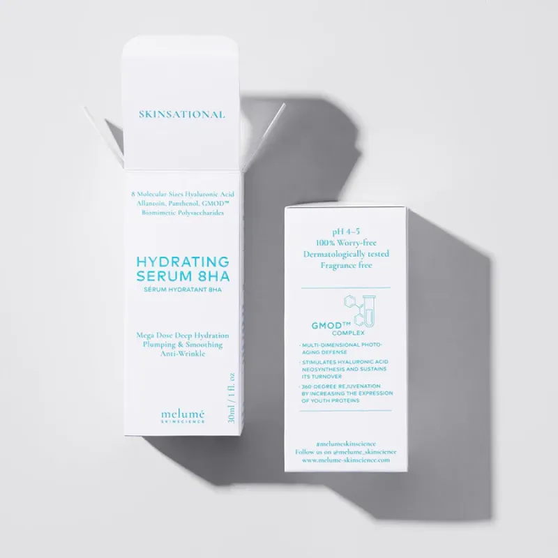 Зволожувальна сироватка з 8-ма видами гіалуронової кислоти Melume Hydrating Serum 8HA, 30 мл
