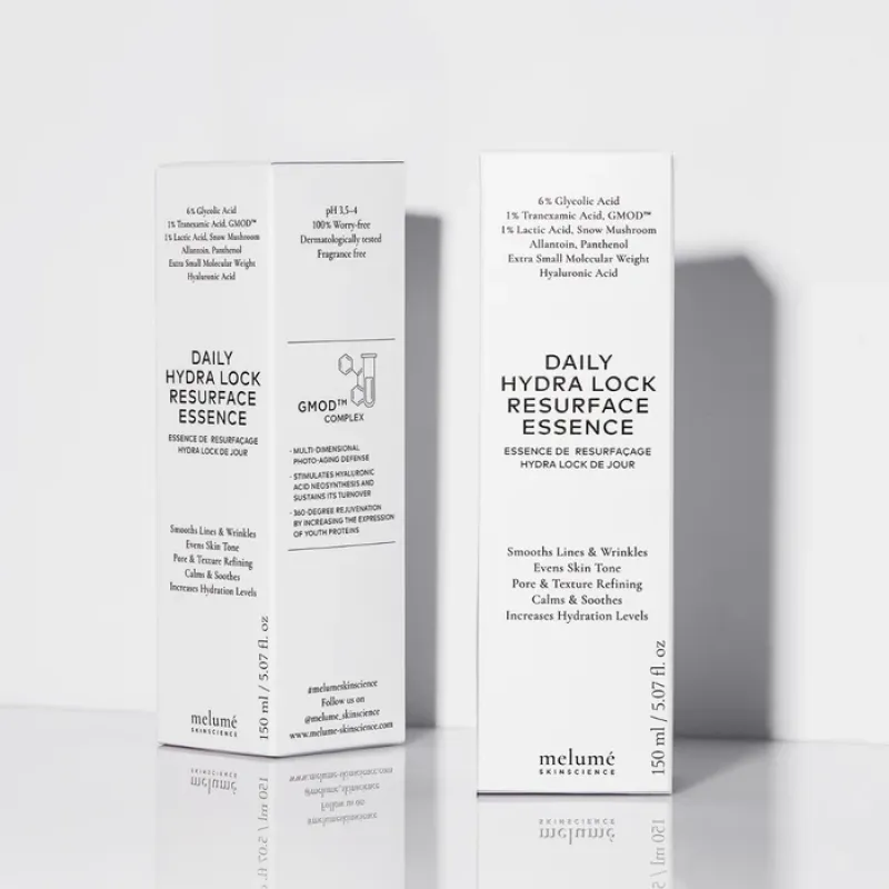 Зволожувальна есенція з кислотами Melume Daily Hydra Lock Resurface Essence, 150 мл