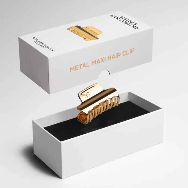 Металлическая заколка для волос Sister's Aroma Gold Maxi