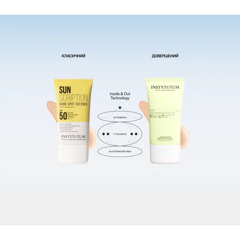Солнцезащитный крем для лица против пигментации Instytutum Sunscription Dark Spot Defence SPF50 Next-Gen, 50 мл