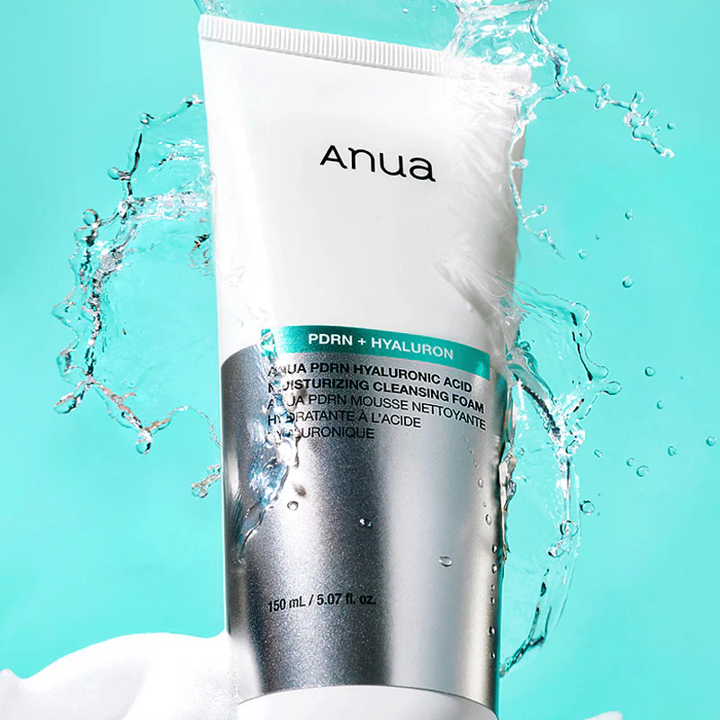 Пенка для умывания Anua PDRN Hyaluronic Acid Moisturizing Cleansing Foam с полинуклеотидами и гиалуроновой кислотой, 150 мл