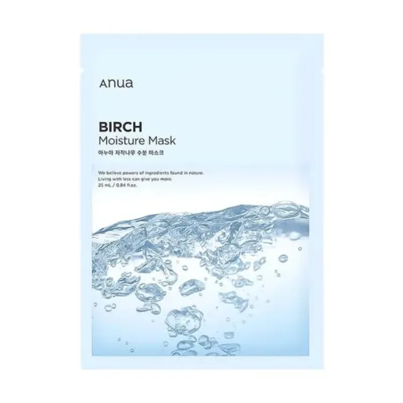 Увлажняющая тканевая маска для лица Anua Birch Moisture Sheet Mask, 25 мл x 10 шт