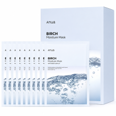 Увлажняющая тканевая маска для лица Anua Birch Moisture Sheet Mask, 25 мл x 10 шт