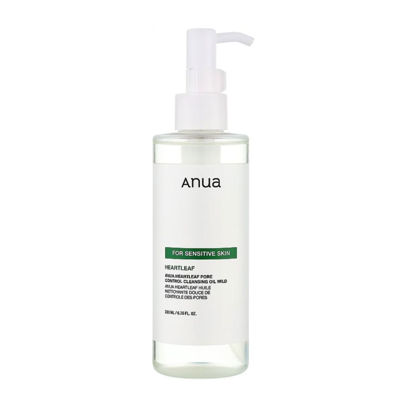 Гидрофильное масло для лица Anua Heartleaf Pore Control Cleansing Oil Mild для чувствительной кожи, 200 мл