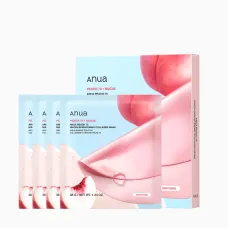 Освітлювальна маска для обличчя Anua Peach 70 Niacin Brightening Collagen Mask з колагеном, 38 г x 4 шт
