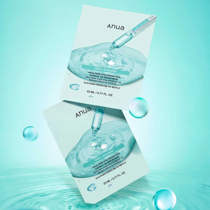 Тканевая маска для лица Anua PDRN + Hyaluronic Acid Capsule 100 Serum Mask, 23 мл x 1 шт