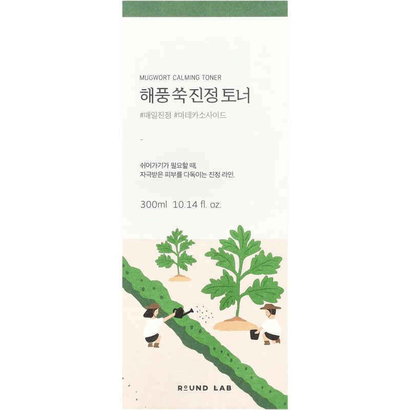 Заспокійливий тонер з екстрактом полину Round Lab Mugwort Calming Toner, 300 мл