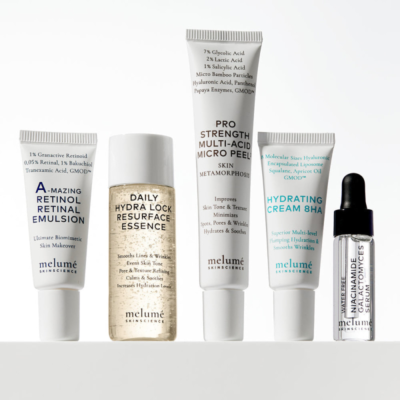 Набір мініатюр для першого знайомства Melumé Skinsational Starter Kit 5 шт