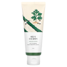 Заспокійлива очищуюча пінка з морським полином ROUND LAB Mugwort Calming Cleanser, 150 мл