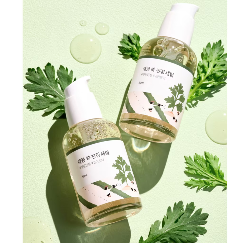 Успокаивающая сыворотка для лица Round Lab Mugwort Calming Serum, 50 мл