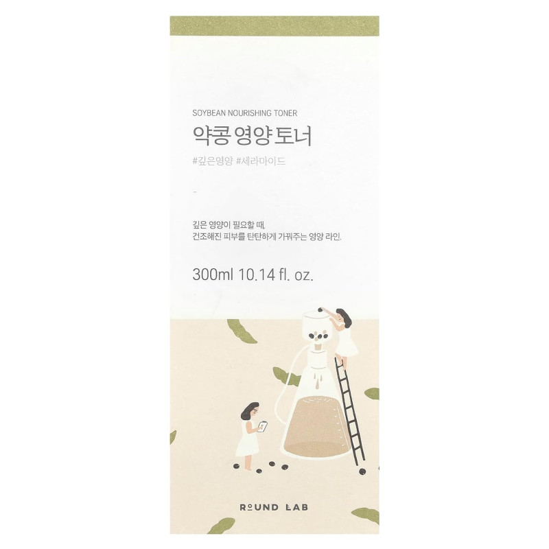 Питательный тонер для лица Round Lab Soybean Nourishing Toner с экстрактом черных соевых бобов, 300 мл