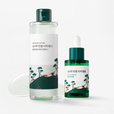 Успокаивающий Cica-набор Round Lab Pine Calming Cica Toner 250 мл + Pine Calming Cica Ampoule 30 мл