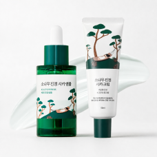 Восстанавливающий Cica-набор Round Lab Pine Calming Cica Ampoule 30 мл + Pine Calming Cica Cream 50 мл