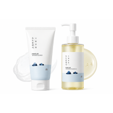 Набор для двухэтапного очищения Round Lab 1025 Dokdo Cleansing Oil 200 мл + 1025 Dokdo Cleanser 150 мл