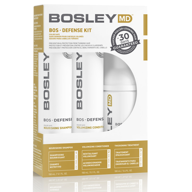Набор для профилактики истончения волос BosleyMD BOS Defense, 2 × 150 мл + 100 мл
