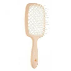 Щетка для волос Janeke Superbrush Small, персиковая с белым