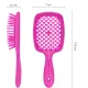 Щетка для волос Janeke Superbrush Small, неоново-розовая