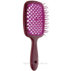 Щетка для волос Janeke Superbrush, бургунди с розовым