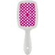 Щетка для волос Janeke Superbrush, белая с фуксией