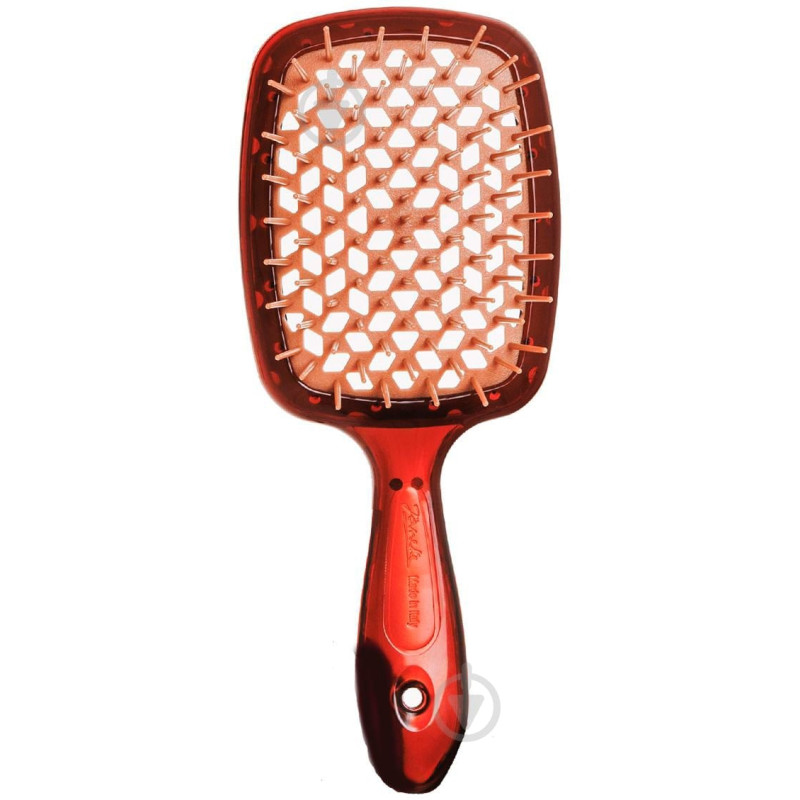 Щетка для волос Janeke Superbrush, коричневая с бежевым