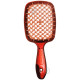 Щетка для волос Janeke Superbrush, коричневая с бежевым